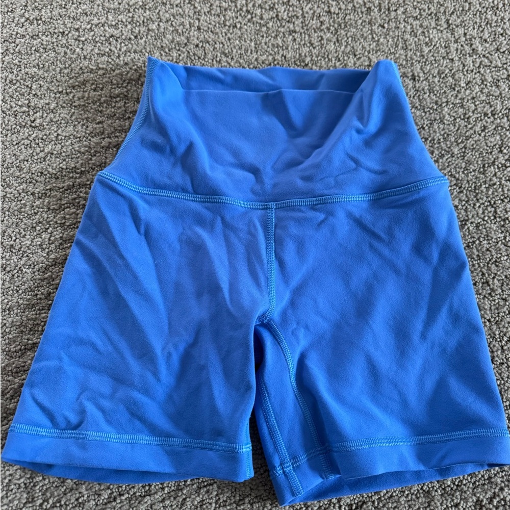 Aritzia Cheeky High Rise 5” Biker Shorts Size 0 Blue